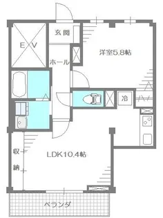 ソルビオス所沢【3階】の間取り