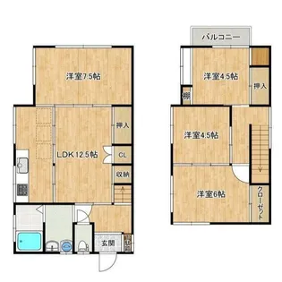 東京都東村山市秋津町3【一戸建】の間取り
