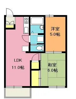 サンハイツ坂井【1階】の間取り