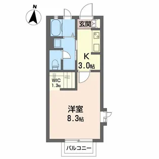 レジデンスRO【2階】の間取り