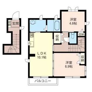 SHM ダイヤビレッジ B【2階】の間取り