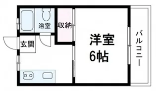 1Kの間取り画像