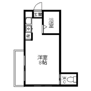 博重マンション【2階】の間取り