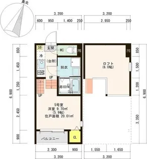 K’sテラス2【1階】の間取り