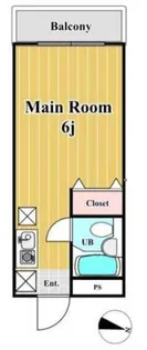 堀江新井マンション【4階】の間取り