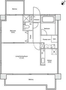 ベルペトラ【7階】の間取り