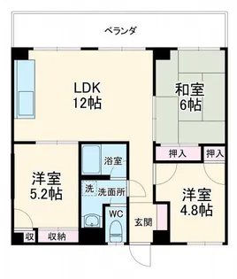 アビタシオンK【6階】の間取り