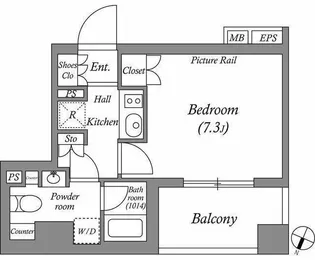 ルクレ西池袋【4階】の間取り