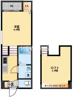 modern palazzo MATSUYAMA【1階】の間取り