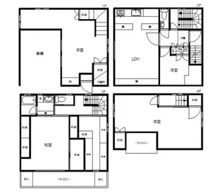 東京都新宿区北新宿4【一戸建】の間取り
