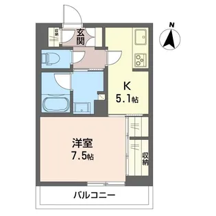 トルシーヌ下落合【1階】の間取り