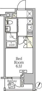 ジオエント白金台【5階】の間取り