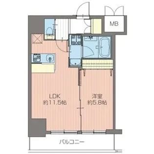 ORSUS新大阪 旧プレジオ新大阪ROUGE【7階】の間取り