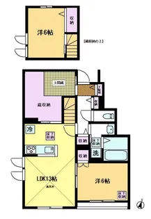 東京都西東京市保谷町3【アパート】の間取り