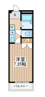 ムーンシャイニー参番館【2階】の間取り