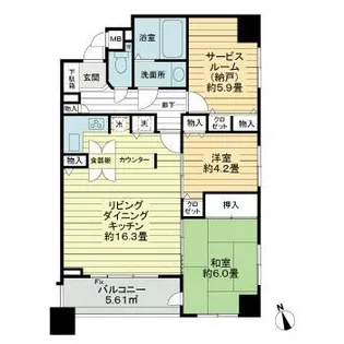 東京都世田谷区上北沢5【マンション】の間取り