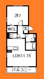 千葉県船橋市古作3【アパート】の間取り