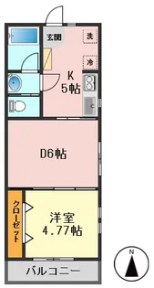 東京都江戸川区南小岩4【アパート】の間取り