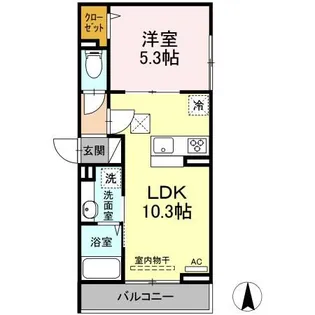 D-paina紺屋町【2階】の間取り