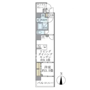 東京都荒川区東日暮里1【マンション】の間取り