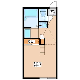福島県郡山市富田東6【アパート】の間取り