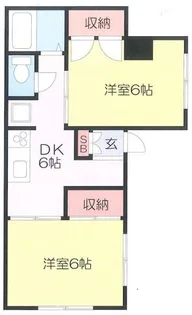 神奈川県川崎市中原区市ノ坪【マンション】の間取り