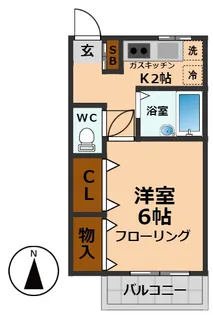 セジュール和泉【1階】の間取り
