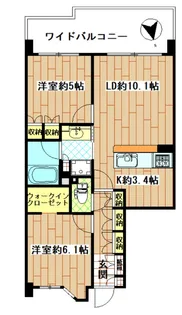 オーベル浮間公園【4階】の間取り