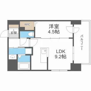 プライマル札幌桑園 旧:サムティ桑園レジデンス【3階】の間取り