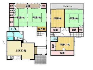 千葉県市川市湊【一戸建】の間取り