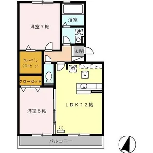 エトワールS【1階】の間取り