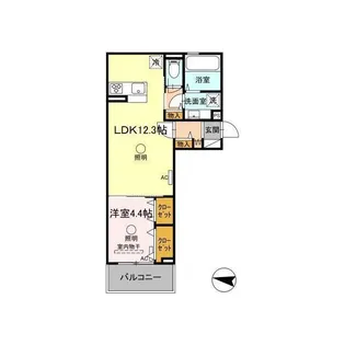 D-room出水【3階】の間取り