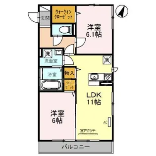 ソレイユ・ドミュール【3階】の間取り