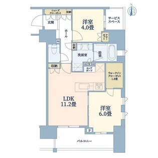 パークホームズ浅草橋【5階】の間取り