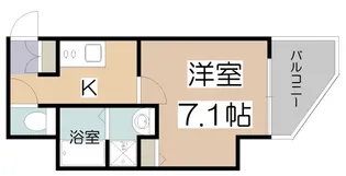 ラパンジール四天王寺東【5階】の間取り