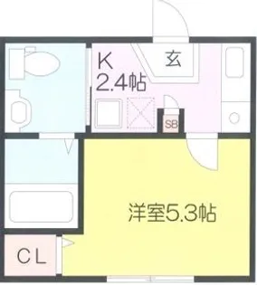 レガーミ ウテナ【2階】の間取り