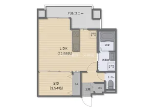 グランドレジデンス高宮南【3階】の間取り