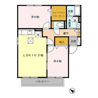 ROYAL WING C棟【1階】の間取り