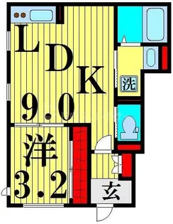 コンフォートA【1階】の間取り