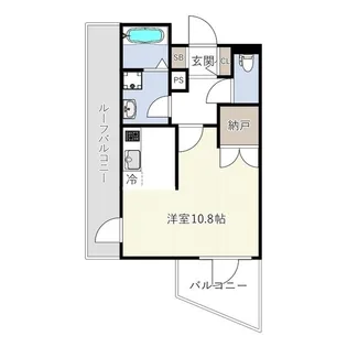 東京都江東区冬木【マンション】の間取り