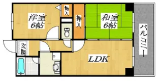 エーデルハイムアビコ【2階】の間取り