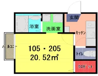 グッドシャインレジデンス久喜【2階】の間取り