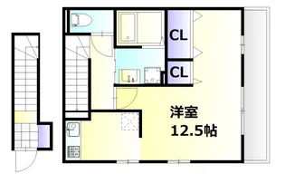 セジュール皆実【1階】の間取り