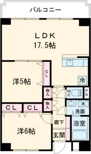 アルコ・ラ・カーサ佃町II【6階】の間取り
