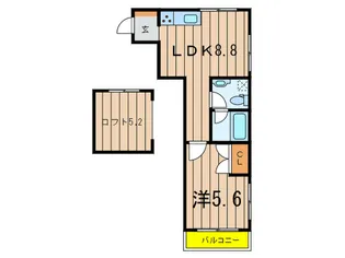 -clolline- コリーヌ祐天寺【3階】の間取り