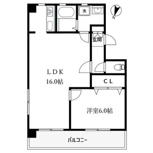 プライムKイースト【4階】の間取り