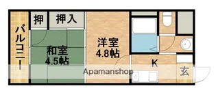 アルシェ浜松【4階】の間取り