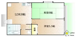 ウエストメゾン【1階】の間取り