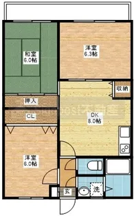 サンヒルズ吉田【3階】の間取り