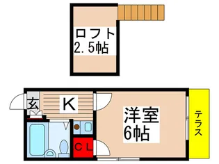 メゾントヤマ【1階】の間取り